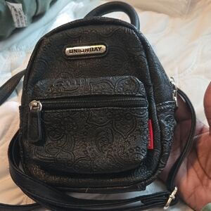 UNIONBAY Embossed Black Mini Backpack